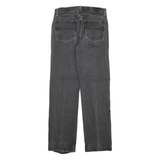 RALPH LAUREN Womens Slim Black Denim Jeans W25 L28 Stylish Cotton Blend Zip