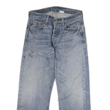 LEVI'S 501 Mens Jeans Blue Regular Straight Denim Medium W32 L27 Classic Button