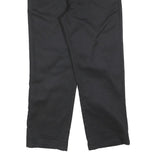 DICKIES Mens Black Relaxed Straight Trousers W34 L28 Workwear Zip Closure