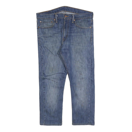 LEVI'S 510 Mens Jeans Blue Regular Slim Denim Medium W34 L25 Classic Zip Closure