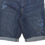 LEVI'S Womens Denim Blue Casual Shorts Floral Embroidery S W28