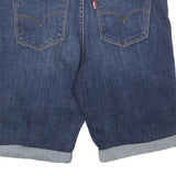 LEVI'S Womens Denim Blue Casual Shorts Floral Embroidery S W28