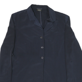 TAIFUN Womens Navy Button Jacket M Polyester Blend Plain Classic