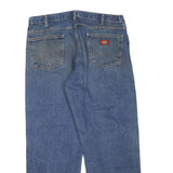 DICKIES Mens Blue Regular Fit Straight Leg Denim W36 L28 Workwear Jeans
