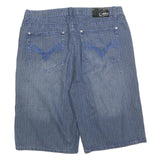 NBN GEAR Mens Denim Blue Shorts XL W38 Casual Cotton Blend Classic Fit