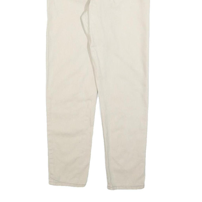 LEVI'S Boys Jeans Cream Regular Straight Denim W25 L28 Drawstring Cotton Blend