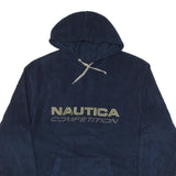 NAUTICA Mens Navy Hoodie 2XL Polyester Blend Pullover Hooded Sweatshirt