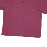 RIVERS Mens Red & Purple Striped Shirt L Button-Down Cotton Blend Casual