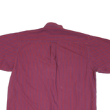 RIVERS Mens Red & Purple Striped Shirt L Button-Down Cotton Blend Casual