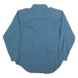 LEVI'S Mens Blue Cotton Shirt XL Button Front Casual Classic Two Pocket