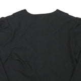 YESSICCA Womens Black Short Button Synthetic Jacket M Plain Cropped