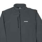 RUSSELL ATHLETIC Mens Grey Jacket 2XL Polyester Blend Zip Casual Outdoor