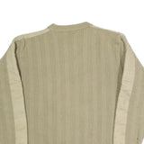 LEVI'S Mens Beige Cotton Patterned Crew Neck Basic Knit Jumper M Casual Knitwear
