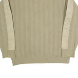 LEVI'S Mens Beige Cotton Patterned Crew Neck Basic Knit Jumper M Casual Knitwear