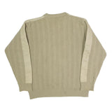 LEVI'S Mens Beige Cotton Patterned Crew Neck Basic Knit Jumper M Casual Knitwear