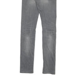 CARHARTT Mens Slim Jeans Grey Denim W34 L30 Zip Slim Fit Casual Workwear