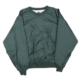 SPORT-TEK Mens Green Jacket L Polyester Blend Plain Zip Casual Lightweight