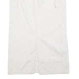 OLD NAVY Womens White Cargo Midi Cotton Blend Skirt M Pockets Casual