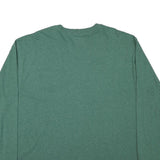 CARHARTT Mens Green Long Sleeve Crew Neck T-Shirt 2XL Cotton Blend Workwear