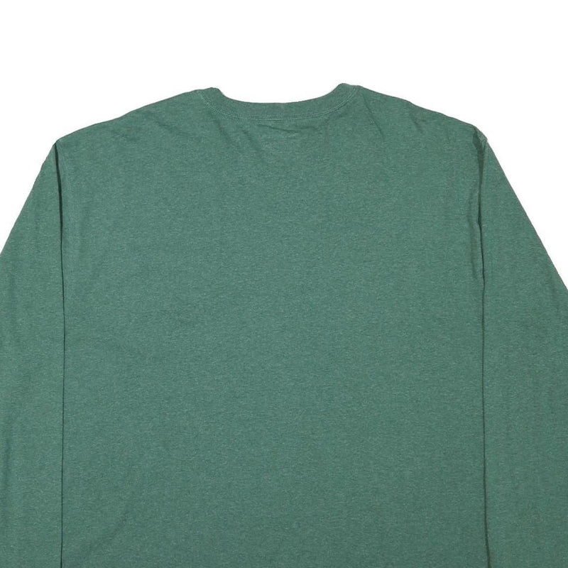 CARHARTT Mens Green Long Sleeve Crew Neck T-Shirt 2XL Cotton Blend Workwear