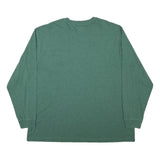 CARHARTT Mens Green Long Sleeve Crew Neck T-Shirt 2XL Cotton Blend Workwear