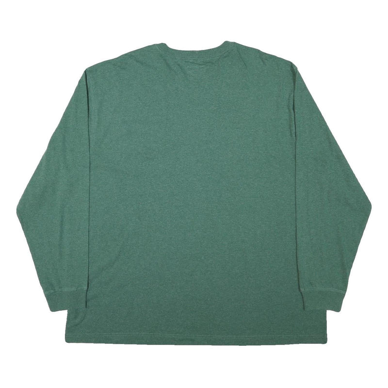 CARHARTT Mens Green Long Sleeve Crew Neck T-Shirt 2XL Cotton Blend Workwear