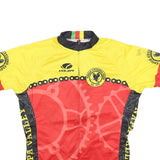 VOLER Mens Yellow & Red Eagle Cycling Club Sport Cycling Jersey M Short Sleeve
