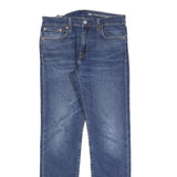 LEVI'S 502 Mens Blue Slim Straight Denim Cotton Blend Medium W30 L32 Zip Closure