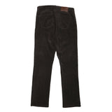 LAUREN RALPH LAUREN Womens Cotton Blend Brown Regular Fit Straight Trousers W30