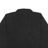 STARTER Mens Black Pullover Plain 1/4 Zip Polyester Jumper XL Casual Outdoor