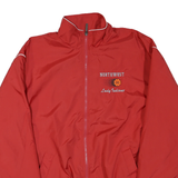 AUGUSTA Mens Red Lady Indians Track Jacket L Polyester Plain Zip Lightweight