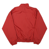 AUGUSTA Mens Red Lady Indians Track Jacket L Polyester Plain Zip Lightweight