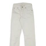 LEE Mens Cotton Blend White Regular Straight Trousers W24 L28 Classic Fit Zip
