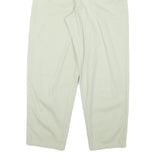 PARADISE MAC Womens Cotton Blend White Relaxed Straight Trousers W26 L27 Casual