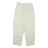 PARADISE MAC Womens Cotton Blend White Relaxed Straight Trousers W26 L27 Casual