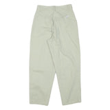 PARADISE MAC Womens Cotton Blend White Relaxed Straight Trousers W26 L27 Casual