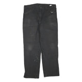 DICKIES Mens Jeans Black Regular Straight Denim W38 L34 Workwear Zip Closure