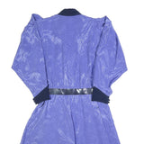 NANDINI COLLECTION Womens Blue & Navy Shirt Dress Polyester Blend M Button