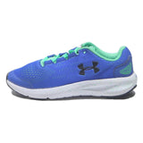 UNDER ARMOUR Boys Running Trainers Blue & Green Synthetic UK 4 Lightweight