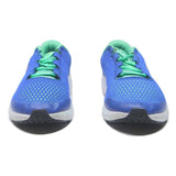UNDER ARMOUR Boys Running Trainers Blue & Green Synthetic UK 4 Lightweight