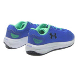 UNDER ARMOUR Boys Running Trainers Blue & Green Synthetic UK 4 Lightweight