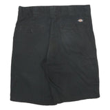 DICKIES Mens Shorts Black Casual S W30 Workwear Durable Polyester Blend