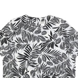 MODERN ESSENTIALS Womens Black & White Printed Short Sleeve Round Neck Top XL