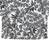 MODERN ESSENTIALS Womens Black & White Printed Short Sleeve Round Neck Top XL