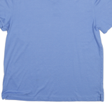 CALVIN KLEIN Mens Blue Short Sleeve Striped Polo Shirt L Cotton Casual Summer