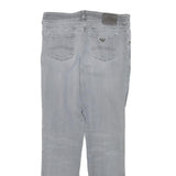 ARMANI JEANS Womens Slim Light Blue Denim Jeans W27 L26 Stylish Zip Closure