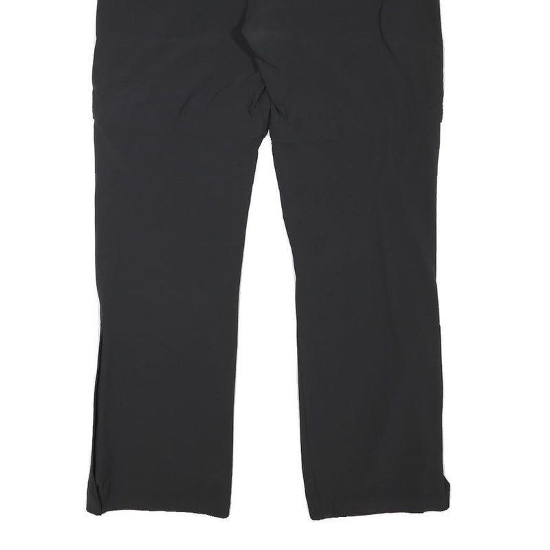 MILLET Womens Black Regular Fit Straight Trousers W32 L30 Outdoor Zip Closure