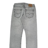 LEVI'S Mens Regular Fit Grey Denim Jeans W29 L30 Casual Button Closure