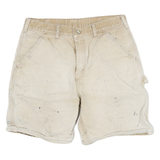 CARHARTT Mens Shorts Beige Casual Cotton Blend L W30 Workwear Utility