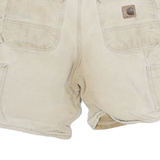 CARHARTT Mens Shorts Beige Casual Cotton Blend L W30 Workwear Utility